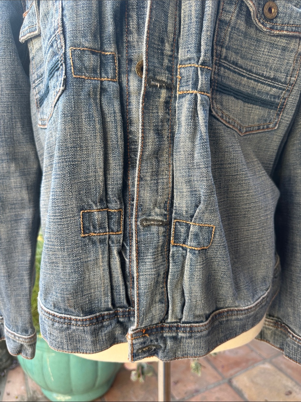 Ralph Lauren Polo Jeans Classic Washed Denim Jacket - Light Blue Size Large - Picture 5 of 14